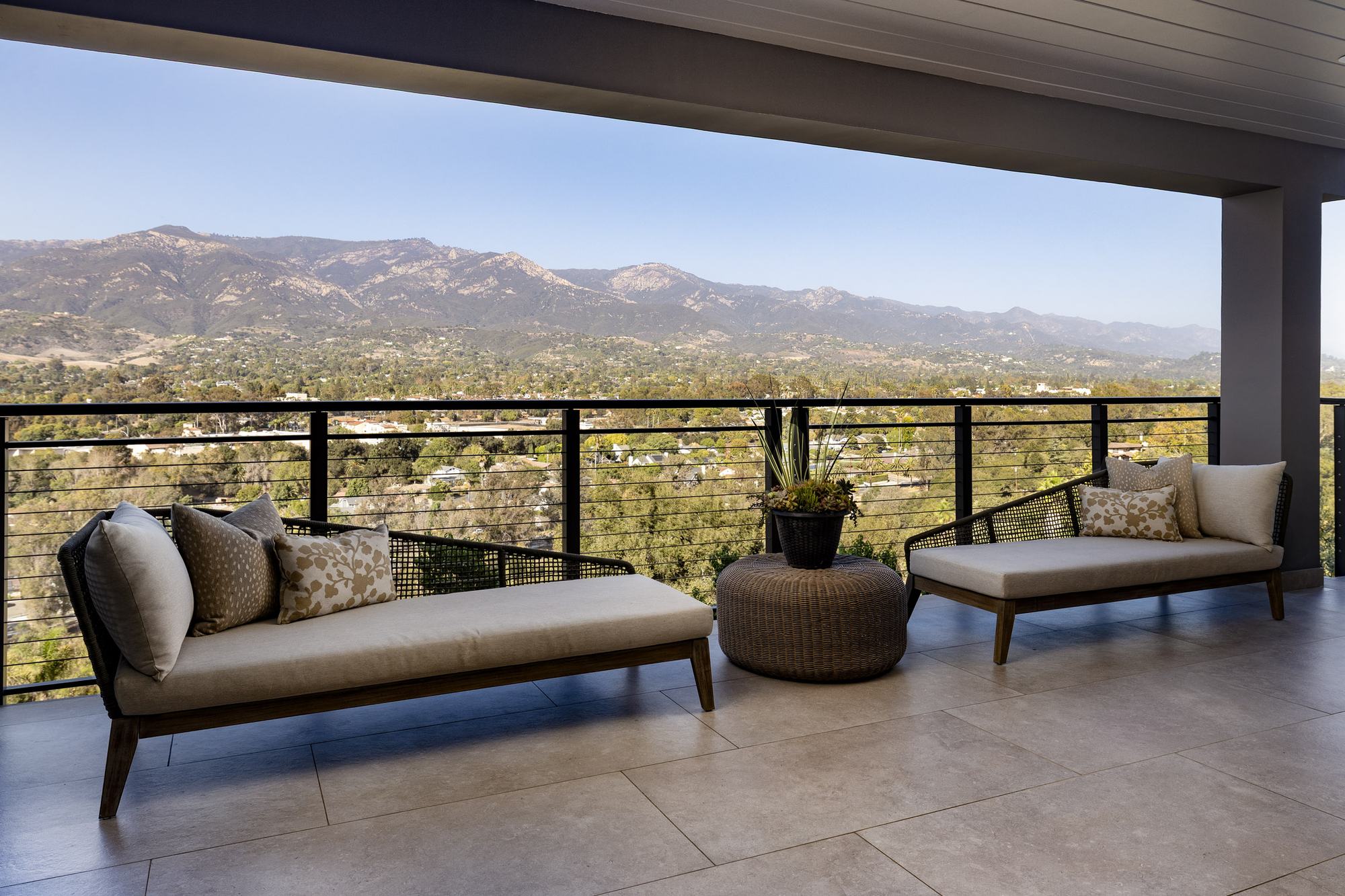 Mountain panorama from the terrace