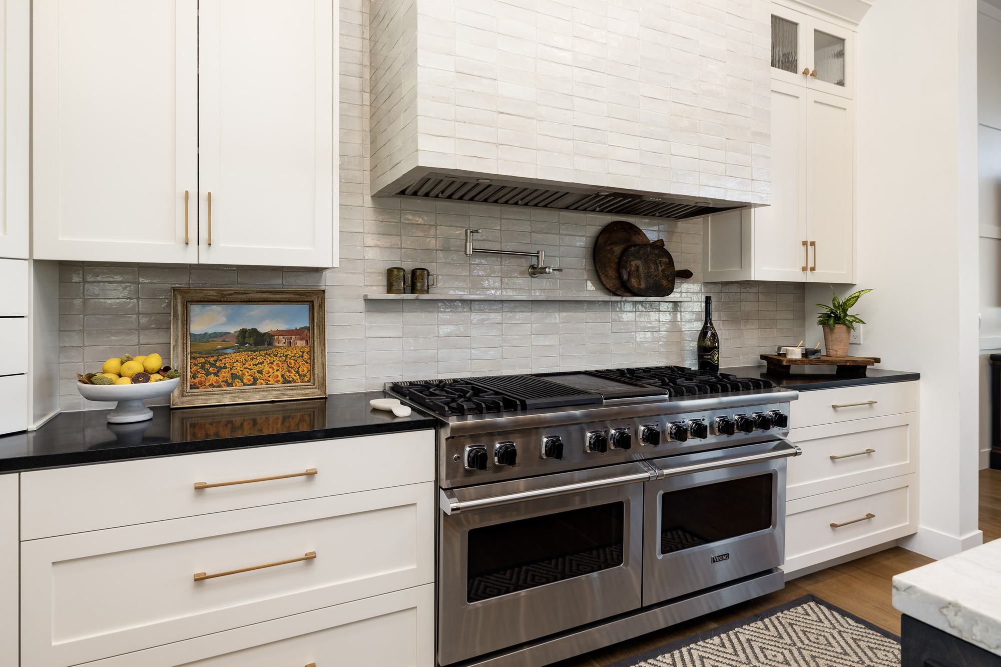 Professional six-burner range