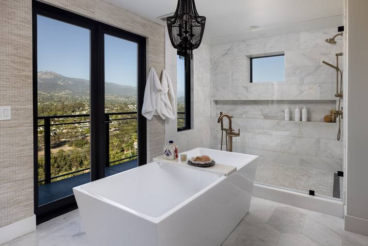 Primary bath soaking tub